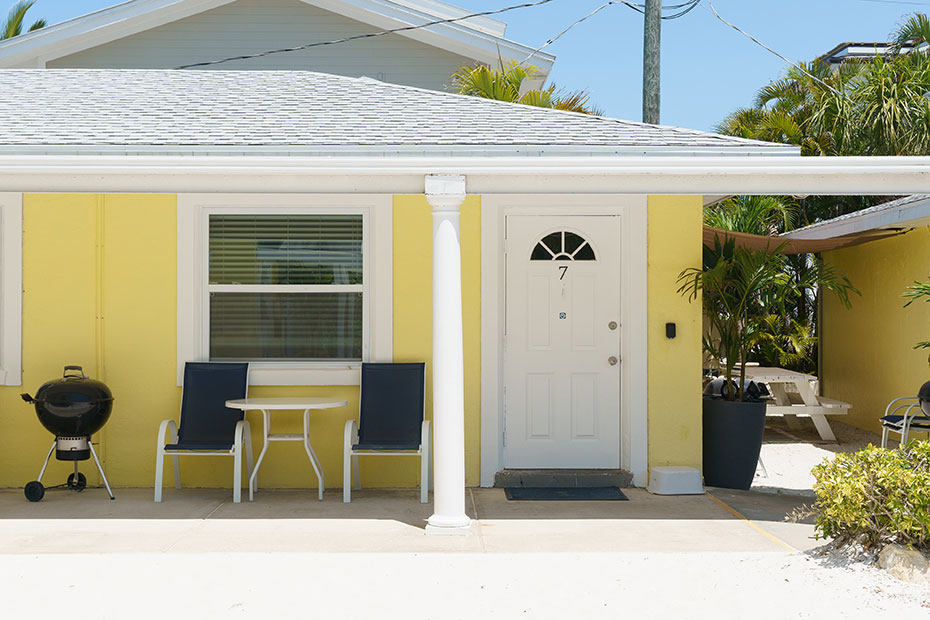 Room 7 exterior at White Sands Beach resort