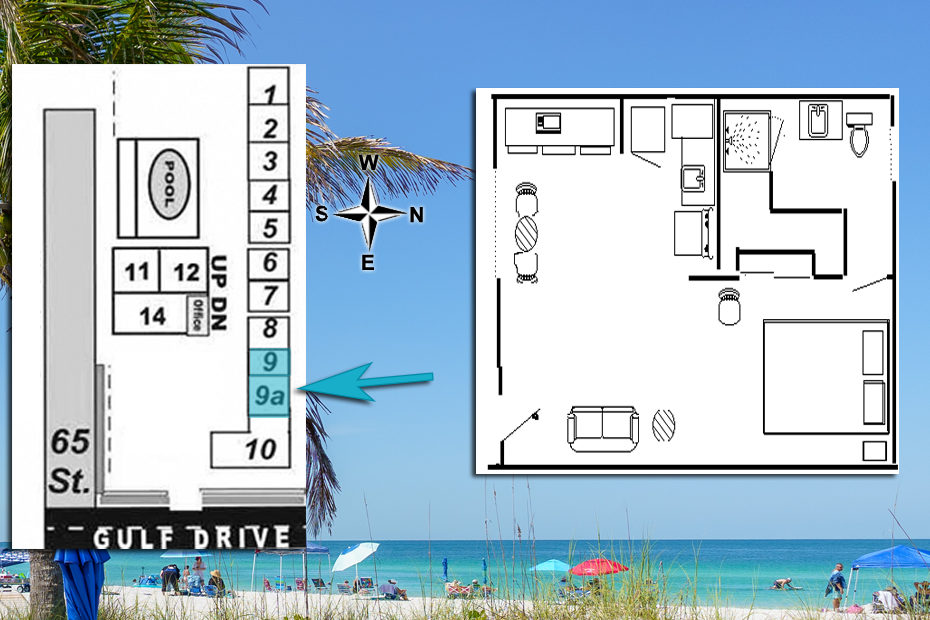 Rooms 9 and 9a - Studio Apartments with Kitchen