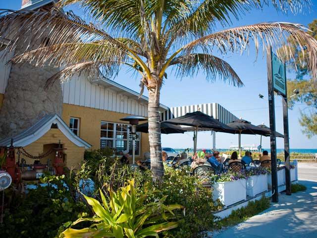 outside view of the waterfront restaurant